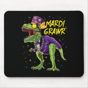Mardi Grawr T-rex Dinosaur Dino Mardi Gras Kids Bo Musmatta