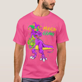Mardi Grawr Trex Dino Dj Costume Småbarn Boy Kids T Shirt