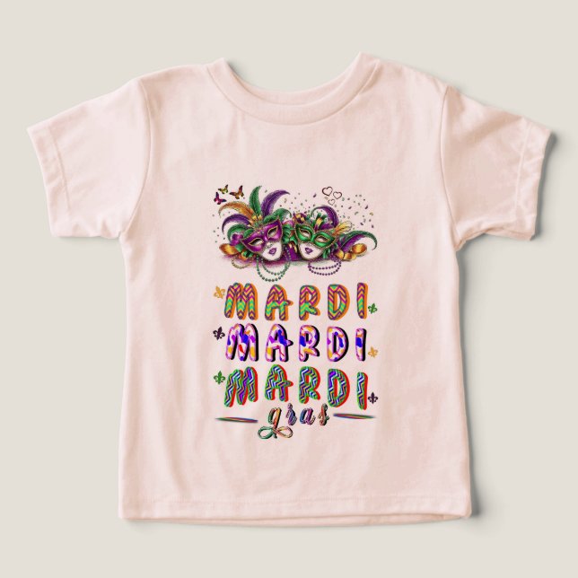 Mardi Mardi Mardi Gras T Shirt (Design Framsida)