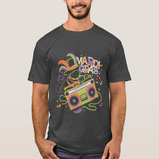 Mardi Remi Beads Beats Boom Boes gift T Shirt (Framsida)