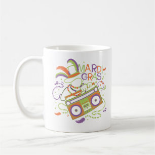 Mardi Remix: Pärlor, Beats & Boom Boxes Kaffemugg