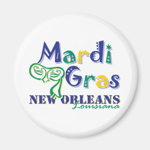 Mardi Tri Gras maskerar Magnet