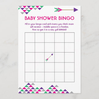 Mardia stam- Gras & kort för pilbaby showerBingo