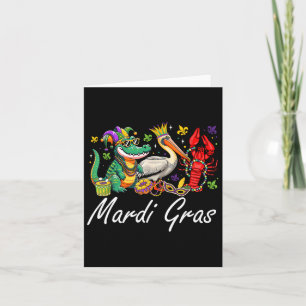 Mardigator Mardi Gras Alligator Manar Women Mardi Kort