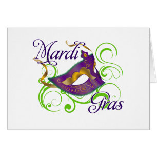 MardiGras Hälsningskort