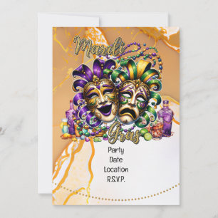 Mardigras Inbjudningar