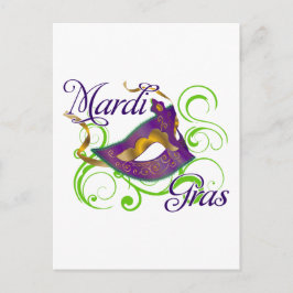 MardiGras Vykort