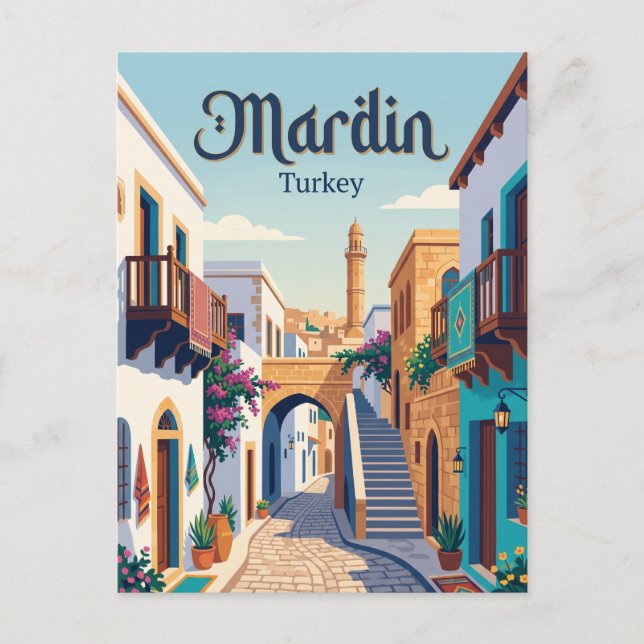 Mardin Alley Turkiet Vykort (Framsida)