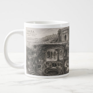 Mardin Dara Underjordisk Stad Skiss Jumbo Mugg