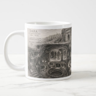 Mardin Dara Underjordiska Stads Skiss Jumbo Mugg