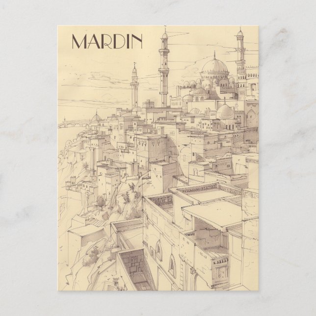 Mardin Turkiye Travel Vykort (Framsida)