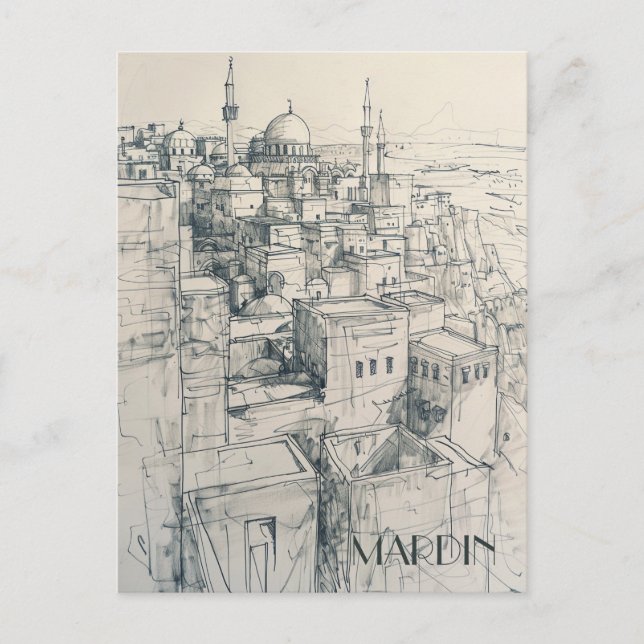Mardin Turkiye Travel Vykort (Framsida)