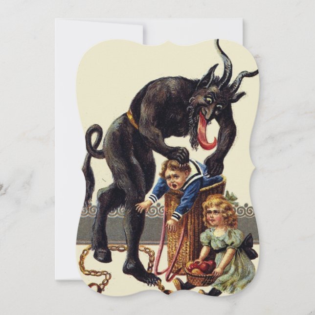 mardröm christmas krampus inbjudningar (Framsida)
