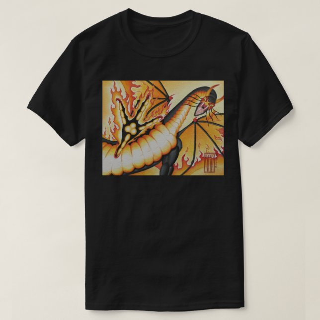 Mardröm Draken  T Shirt (Design framsida)
