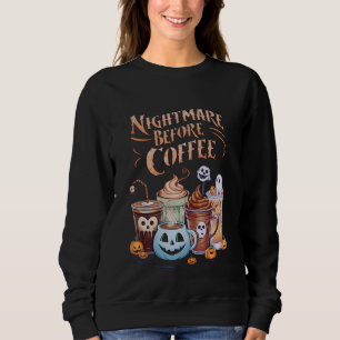 Mardröm före kaffe Pumpa Krydda Halloween T Shirt