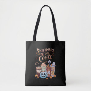 Mardröm före kaffe Pumpa Krydda Halloween Tygkasse