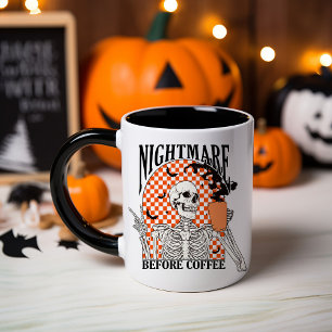 Mardröm innan kaffe Halloween-mugg Mugg