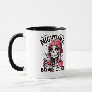 Mardröm innan kaffe mugg