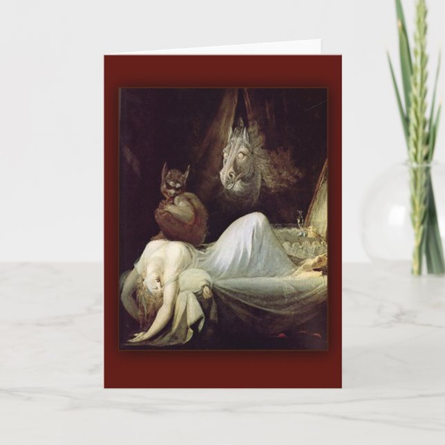 Mardrömmen av Henry Fuseli, 1781 Kort (Framsida)