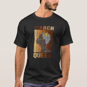 Mardrottning Birthday African American Black Woman T Shirt