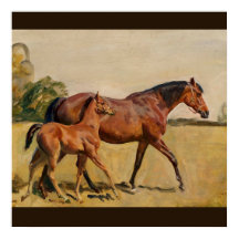 Mare and Foal by Munnings