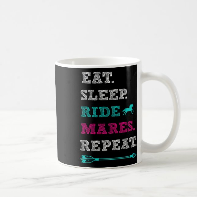 Mare Horse  - Eat Sömmares Repe Kaffemugg (Höger)