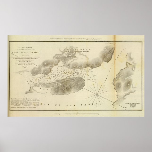 Mare Island Straits, Calif Poster (Framsidan)
