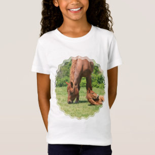 Mare- och Coltflicka T-tröja Tee