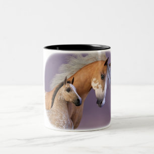 Mare och föl - Appaloosa Två-Tonad Mugg