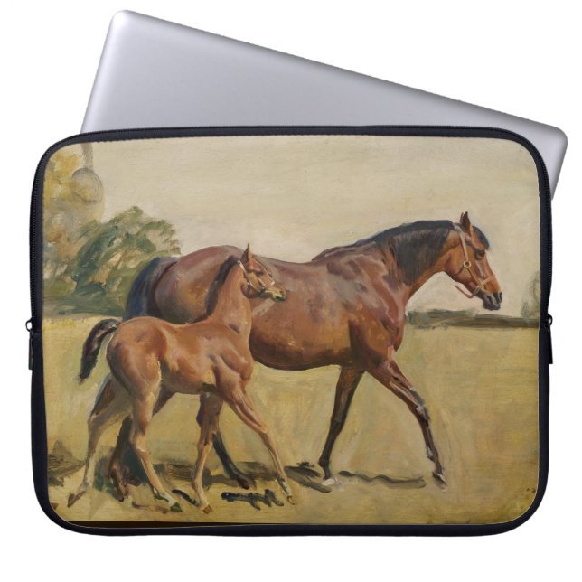 Mare och föl vid Munnings Laptop Sleeve (Framsidan)