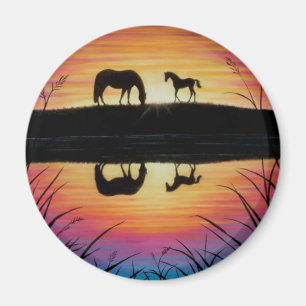 Mare- och fölsoluppgångmagnet magnet