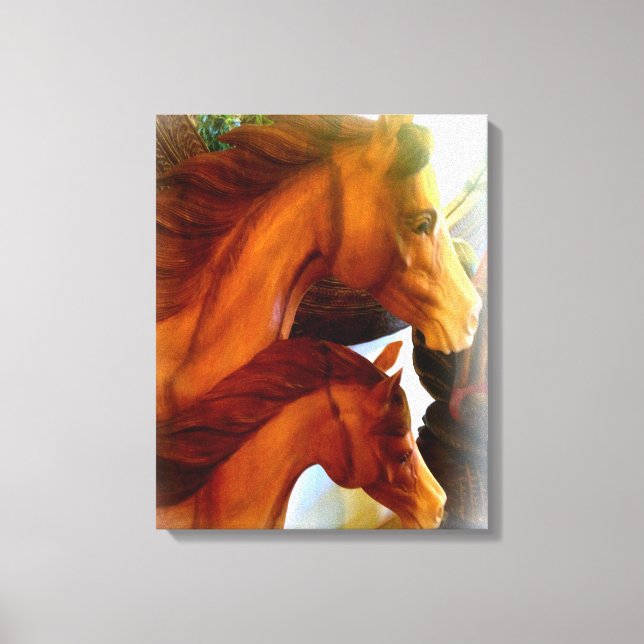 Mare och pony-inslagen canvas (Framsida)