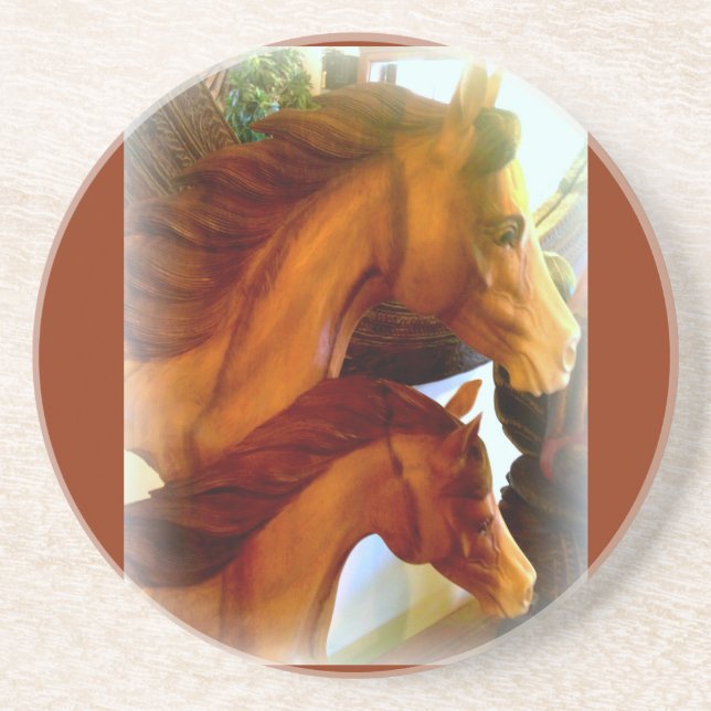 mare och pony underlägg sandsten (Framsidan)