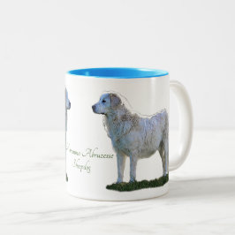 Maremma Abruzzes Sheepdog Två-Tonad Mugg