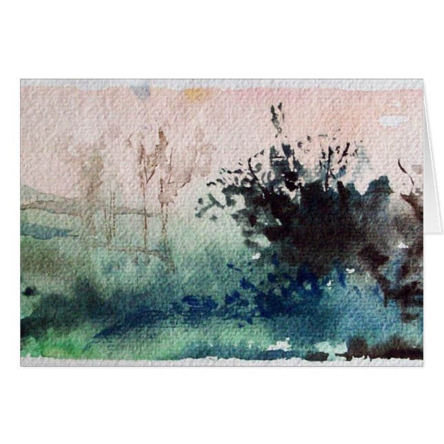 MAREMMA/TUSCANY LANDSCAPE HÄLSNINGSKORT (Framsidan Horizontal)