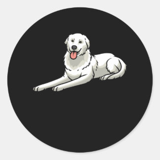 Maremmano Abruzzese Sheepdog Hund Runt Klistermärke