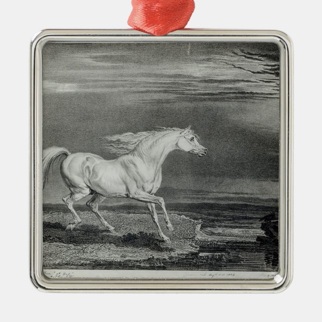 Marengo som inristas av konstnären julgransprydnad metall (Framsidan)