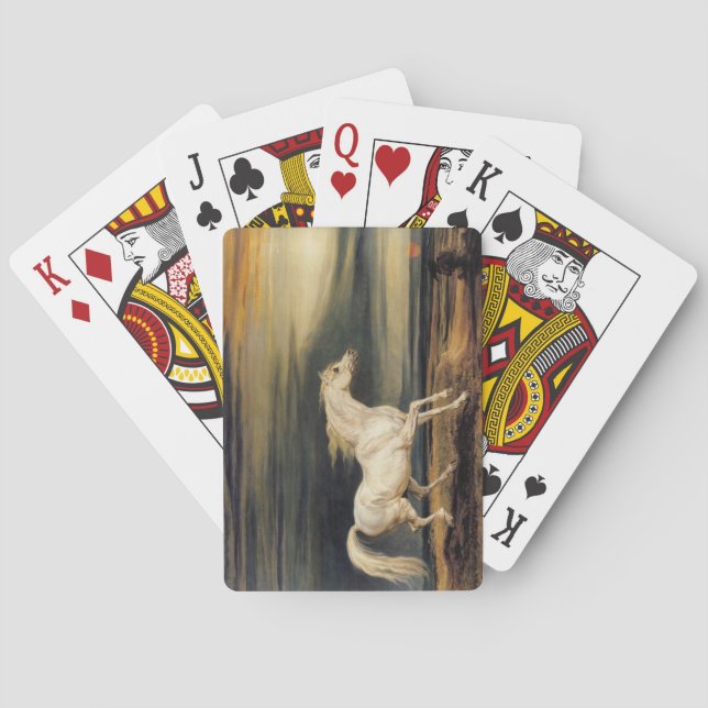 Marengo the White Horse (av James Ward) Casinokort (Baksidan)