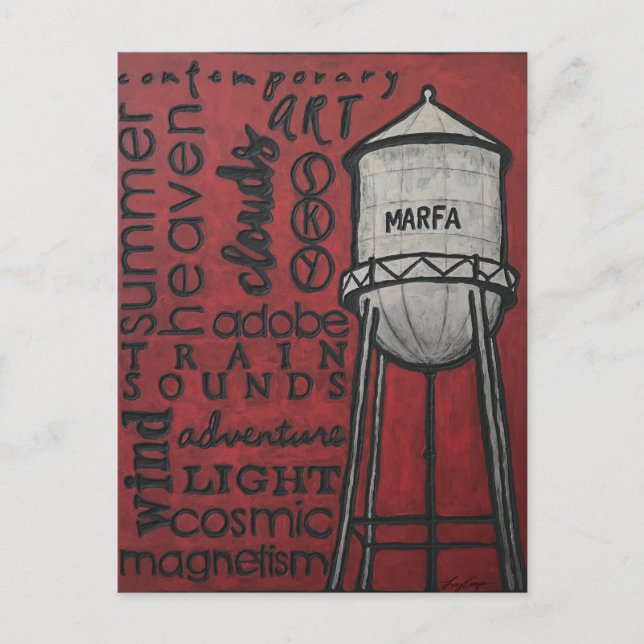 Marfa, Texas Postcard Vykort (Framsida)