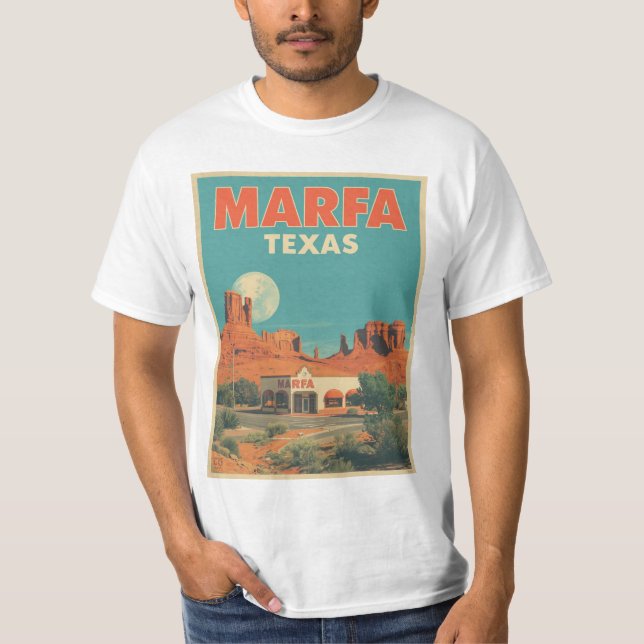 Marfa Texas  T Shirt (Framsida)