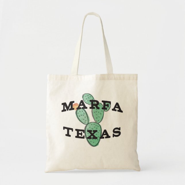 Marfa Texas Tote Bag Tygkasse (Framsidan)