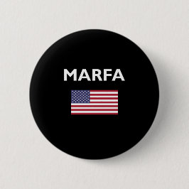 Marfa Texas USA Amerikanska Flagga Mörk Färg Knapp