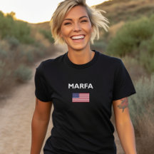 Marfa Texas USA Amerikanska Flagga Mörk Färg