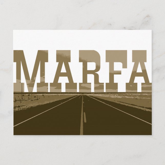 Marfa Texas Vykort (Framsida)
