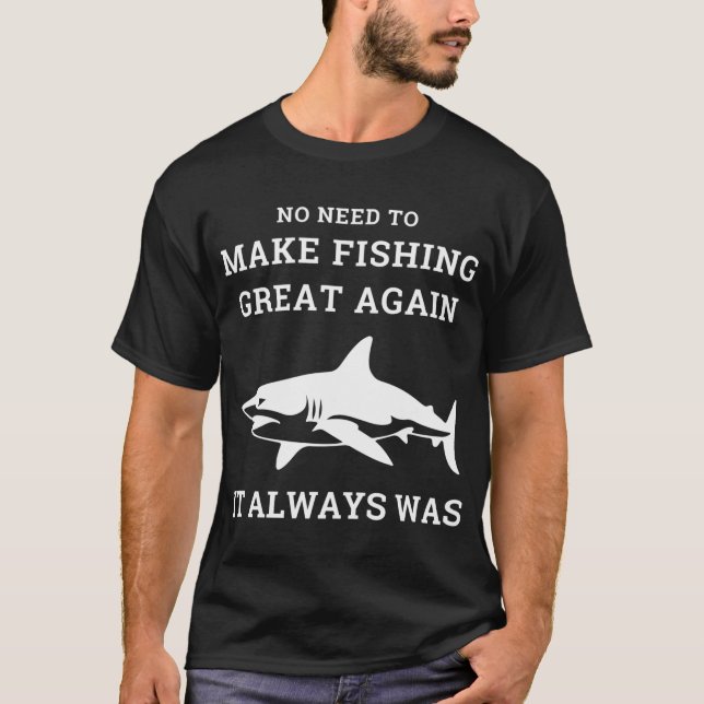 Marfiskare säger t shirt (Framsida)