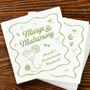Marg och bröllop möhippa pappersservett