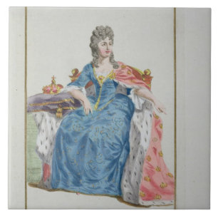 Margaret (1353-1412) drottning av Danmark, norge Kakelplatta