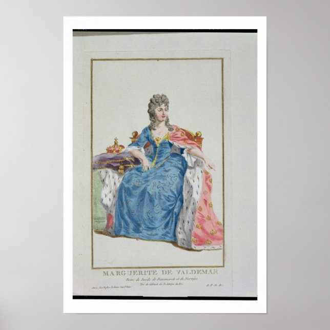 Margaret (1353-1412) Queen of Danmark, Norge and Poster (Framsidan)