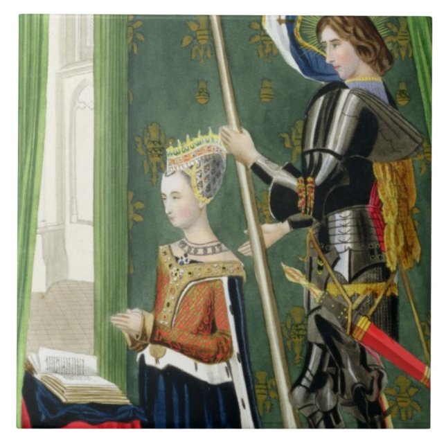 Margaret av Danmark, drottning av Scots (1456-86) Kakelplatta (Framsidan)