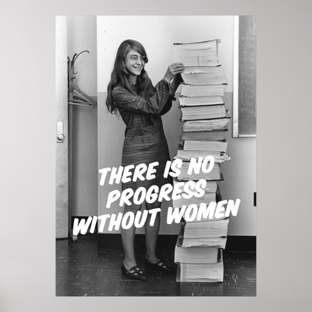 Margaret Hamilton Women in Stem Poster (Framsidan)